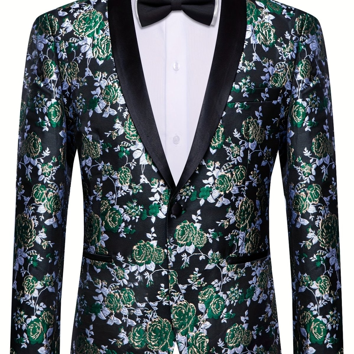 New Style Jacket Casual Jacquard Button Blazer Shawl Lapel Suit Jacket For Wedding 1pc Suit - SHOWLU FASHION STORE