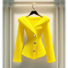 New Sweater In Autumn And Winter 2024 Luxury High Temperament Waist Bottoming Knitted Fashion Long - Sleeved Ladies Top - SHOWLU FASHION STORE