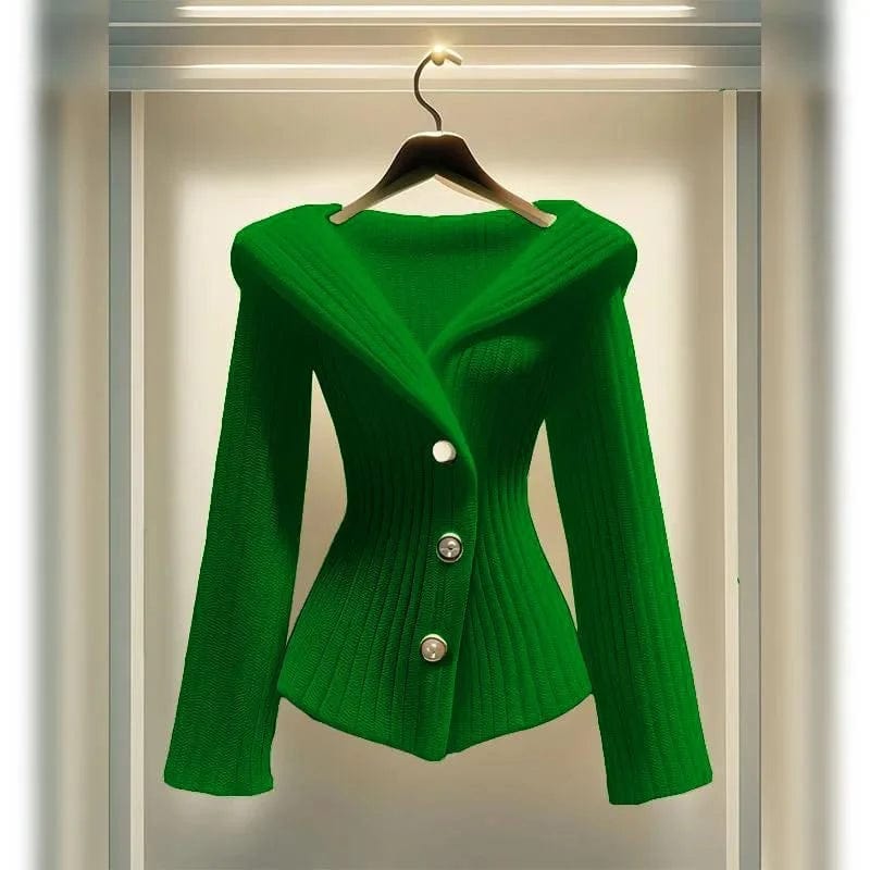 New Sweater In Autumn And Winter 2024 Luxury High Temperament Waist Bottoming Knitted Fashion Long - Sleeved Ladies Top - SHOWLU FASHION STORE