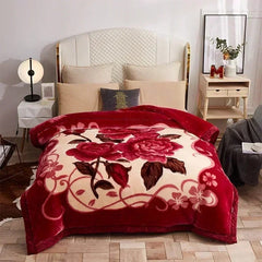 New Warm Weighted Blankets for Beds High End Thicken Warmth Raschel Blanket for Winter Autumn Double Side Plush Comforter Quilt - SHOWLU FASHION STORE