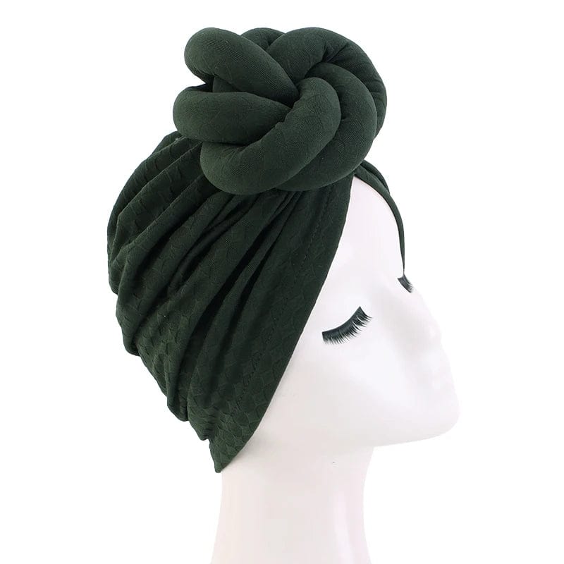 New Women Large 3D Flower Turban Hat Soft HeadScarf Beanie Wedding Party Headwear Turbante Mujer Bandanas Headcover Chemo Cap - SHOWLU FASHION STORE