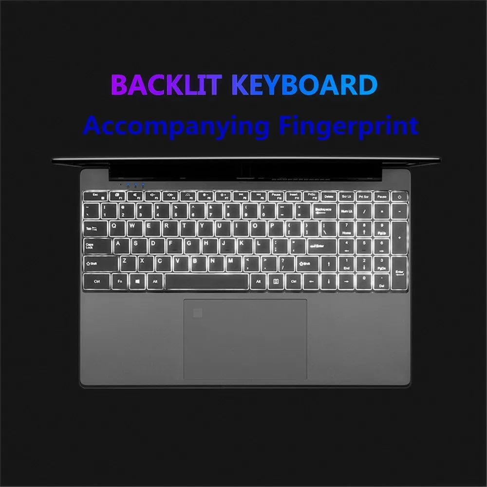 Notebook 15.6 inch Laptop Windows 11 10 Pro 1920*1080 Cheap Portable Intel Laptop D4 12G RAM 128GB/256GB/512GB/1TB SSD HDMI Port - SHOWLU FASHION STORE