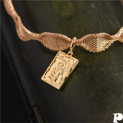 Original Exclusive Retro Gold Metal Collar Choker Clavicle Chain Fashion Street Shooting Classy Necklace for Women Hong Kong Style - SHOWLU FASHION STORE