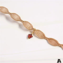 Original Exclusive Retro Gold Metal Collar Choker Clavicle Chain Fashion Street Shooting Classy Necklace for Women Hong Kong Style - SHOWLU FASHION STORE