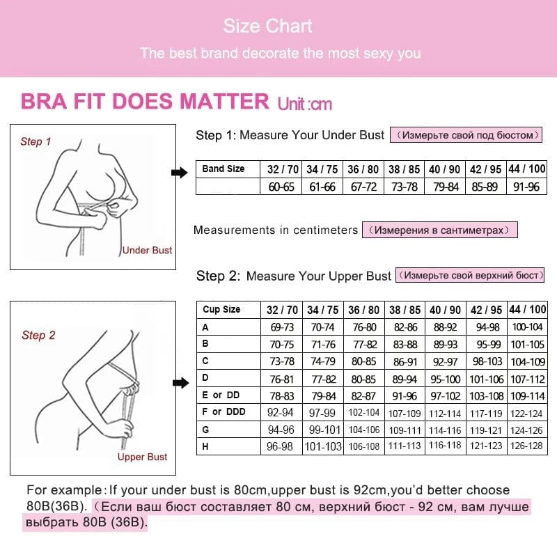 Padded Bras for Women Push Up Bra Lace Bra Lingerie Plus Size Bra Add Two Cup Wire Free Brassiere C D E Cup Sexy Underwear Women - SHOWLU FASHION STORE