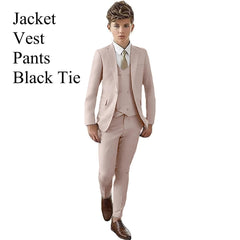 Paisley Classic 3 - Piece Suits for Boys Smart And Stylish Boy's Tuxedo Formal Outfit For Kids Blazer Vest And Pants For Party - SHOWLU FASHION STORE