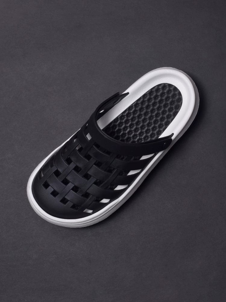 Platform Coros Shoes Women's Black Non Slip Nurse Closed Toe Sandals Outdoor Water Office Half Sandals - SHOWLU FASHION STORE