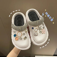 Platform Slippers Summer Women's Sandals 6cm Wedges Ladies Outdoor Clogs Thick Street Beach Slides Girls Flip Flops Garden Shoes - SHOWLU FASHION STORE