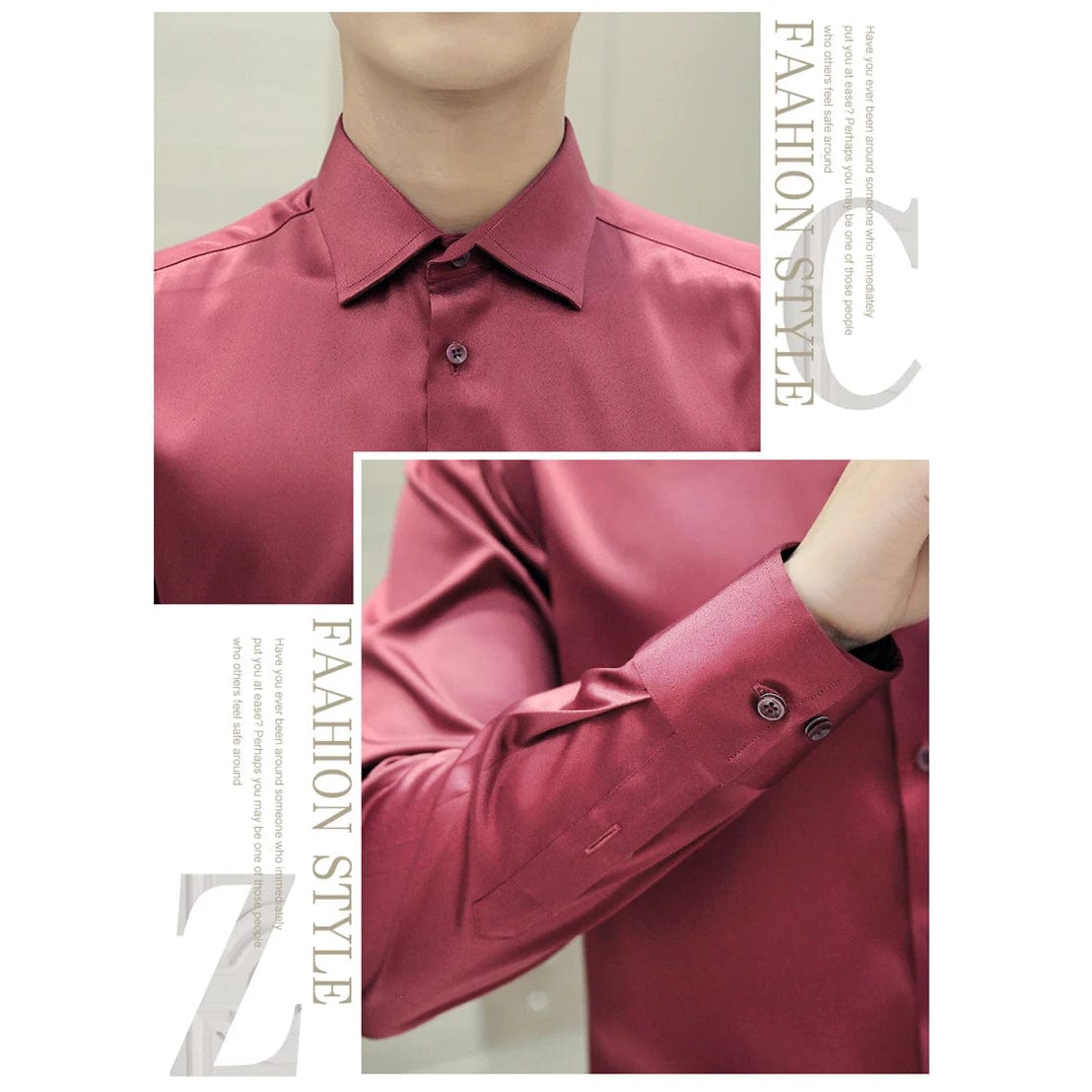 Plus Size 5XL 2024 New Men's Luxury Shirts Wedding Dress Long Sleeve Shirt Silk Tuxedo Shirt Men Mercerized Cotton Shirt - SHOWLU FASHION STORE