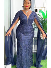 Plus Size African Party Dresses for Women Dashiki Ankara Sequin Wedding Evening Gown Sexy Bodycon Maxi Long Dress Africa Clothes - SHOWLU FASHION STORE