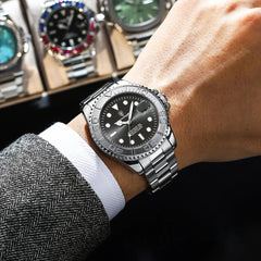 POEDAGAR Top Luxury Man Watch Waterproof Luminous Date Men Watch Stainless Steel Male Clock Sport Fashion Men's Quartz Watches - SHOWLU FASHION STORE