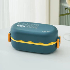 Portable Lunch Box For Kids Microwave Safe Plastic Bento Box With Compartments & Sauce Box Stackable Salad Fruit Food Container - SHOWLU FASHION STORE