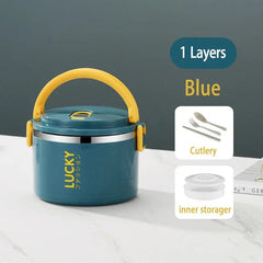 Portable Lunch Box Thermo Insulation Bento Thermos Containers Bento Bag Food Warmer for Kids Food Containers - SHOWLU FASHION STORE