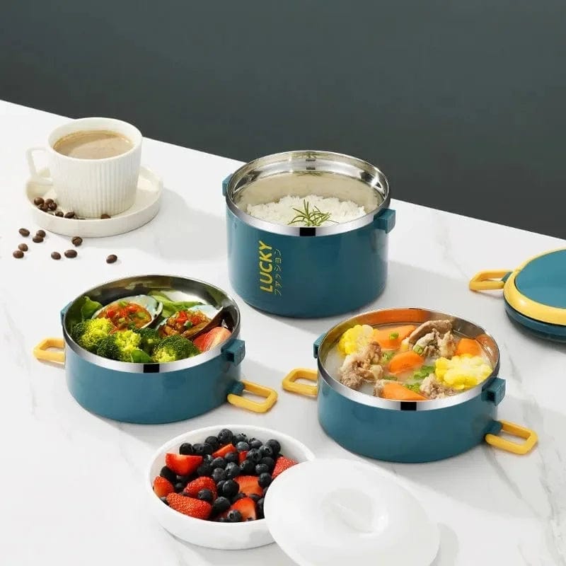 Portable Lunch Box Thermo Insulation Bento Thermos Containers Bento Bag Food Warmer for Kids Food Containers - SHOWLU FASHION STORE
