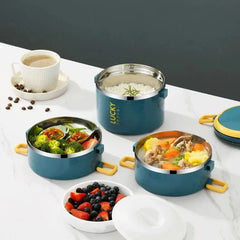 Portable Lunch Box Thermo Insulation Bento Thermos Containers Bento Bag Food Warmer for Kids Food Containers - SHOWLU FASHION STORE
