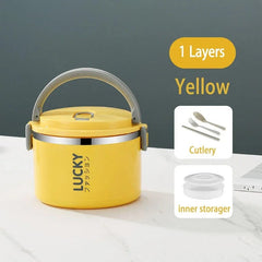 Portable Lunch Box Thermo Insulation Bento Thermos Containers Bento Bag Food Warmer for Kids Food Containers - SHOWLU FASHION STORE