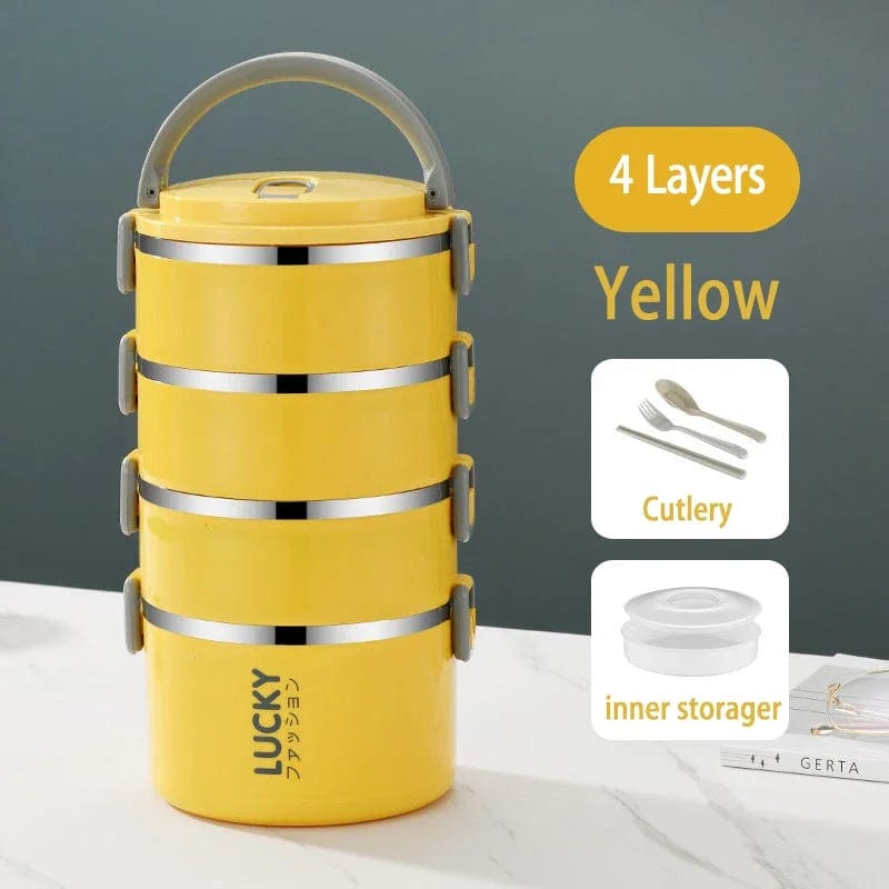 Portable Lunch Box Thermo Insulation Bento Thermos Containers Bento Bag Food Warmer for Kids Food Containers - SHOWLU FASHION STORE