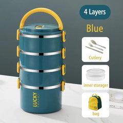 Portable Lunch Box Thermo Insulation Bento Thermos Containers Bento Bag Food Warmer for Kids Food Containers - SHOWLU FASHION STORE