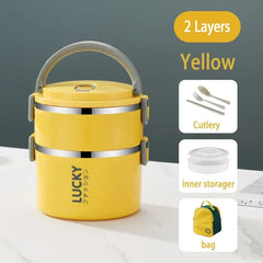 Portable Lunch Box Thermo Insulation Bento Thermos Containers Bento Bag Food Warmer for Kids Food Containers - SHOWLU FASHION STORE
