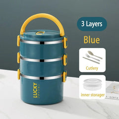 Portable Lunch Box Thermo Insulation Bento Thermos Containers Bento Bag Food Warmer for Kids Food Containers - SHOWLU FASHION STORE