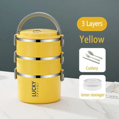 Portable Lunch Box Thermo Insulation Bento Thermos Containers Bento Bag Food Warmer for Kids Food Containers - SHOWLU FASHION STORE