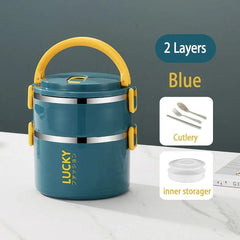Portable Lunch Box Thermo Insulation Bento Thermos Containers Bento Bag Food Warmer for Kids Food Containers - SHOWLU FASHION STORE