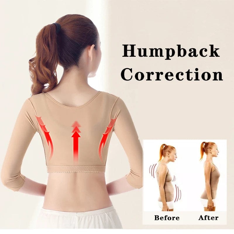 Posture Corrective Shaperwear Women Bust Push Up Body Shaper Seamless Arm Slimming Underwear Tops - SHOWLU FASHION STORE