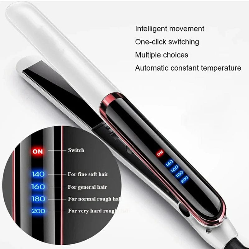 Professional Hair Straightener Curler Electric Splint Flat Iron Negative Ion Straight Curling Iron Plates Corrugation Hair Care - SHOWLU FASHION STORE
