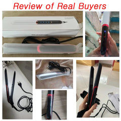 Professional Hair Straightener Curler Electric Splint Flat Iron Negative Ion Straight Curling Iron Plates Corrugation Hair Care - SHOWLU FASHION STORE