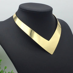 Punk Street Shot Metal Clavicle Chain Necklace Collar - SHOWLU FASHION STORE