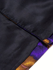 Purple New Style Jacket Casual Jacquard Button Blazer Shawl Lapel Suit Jacket For Wedding 1pc Suit - SHOWLU FASHION STORE