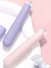 Q Soft Silicone Lip Brush With Dust Proof Cover Round Head Lipstick Applicator Lip Cosmetic Tool Multi - use Eyeshadow Brush - SHOWLU FASHION STORE