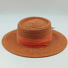 Raffia straw hat for women Bohemian colorful stitched straw hat ladies vacation sun hat beach summer vacation jazz hat panama - SHOWLU FASHION STORE