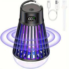 Rechargeable 2 - in - 1 Mosquito And Fly Killer Lamp, USB LED Light Trap, Portable Cordless Electric Insect Zapper For Home, Backyard, Camping, Indoor & Outdoor Use - SHOWLU FASHION STORE