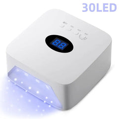 Rechargeable UV LED Nail Lamp 72W Cordless UV Light for Nails With Rhinestone Heart Shaped Manicure Pedicure Machine Nail Tools - SHOWLU FASHION STORE