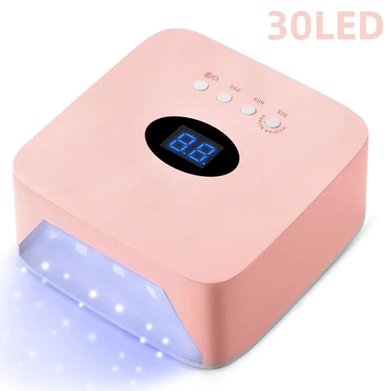 Rechargeable UV LED Nail Lamp 72W Cordless UV Light for Nails With Rhinestone Heart Shaped Manicure Pedicure Machine Nail Tools - SHOWLU FASHION STORE
