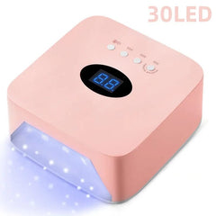 Rechargeable UV LED Nail Lamp 72W Cordless UV Light for Nails With Rhinestone Heart Shaped Manicure Pedicure Machine Nail Tools - SHOWLU FASHION STORE