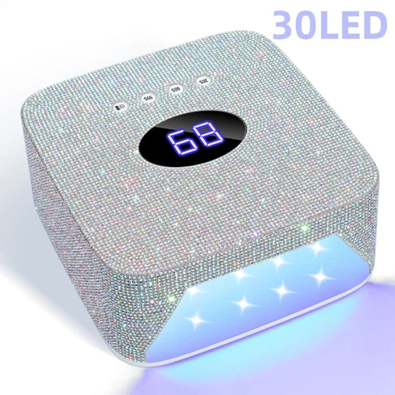Rechargeable UV LED Nail Lamp 72W Cordless UV Light for Nails With Rhinestone Heart Shaped Manicure Pedicure Machine Nail Tools - SHOWLU FASHION STORE