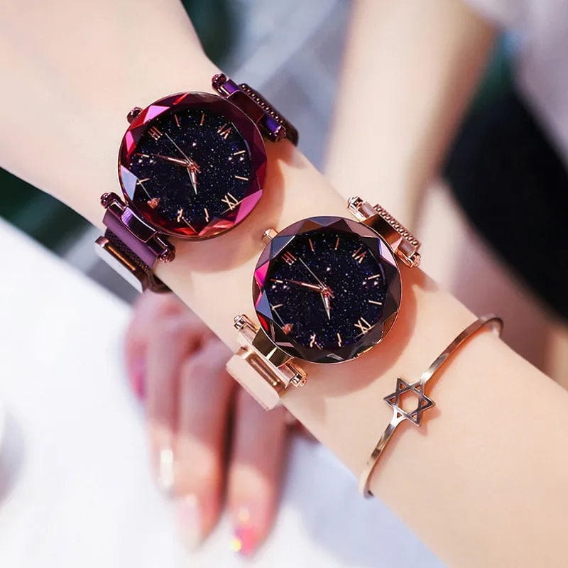 Reloj Mujer Luxury Starry Sky Women Watches Magnetic Mesh Belt Band Watch Women's Fashion Dress Wristwatch Zegarek Damski - SHOWLU FASHION STORE