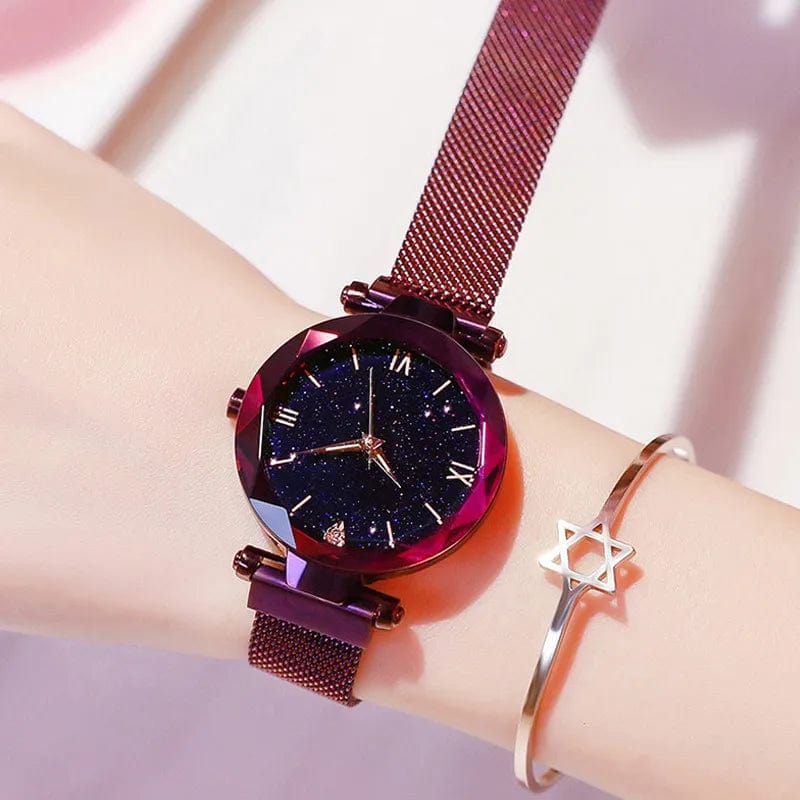 Reloj Mujer Luxury Starry Sky Women Watches Magnetic Mesh Belt Band Watch Women's Fashion Dress Wristwatch Zegarek Damski - SHOWLU FASHION STORE