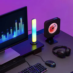 RGB Pickup Light Music Rhythm Lights Upgraded USB Rechargeable Model Christmas Decoration Desktop RGB Light Bar Music Rhythm - SHOWLU FASHION STORE