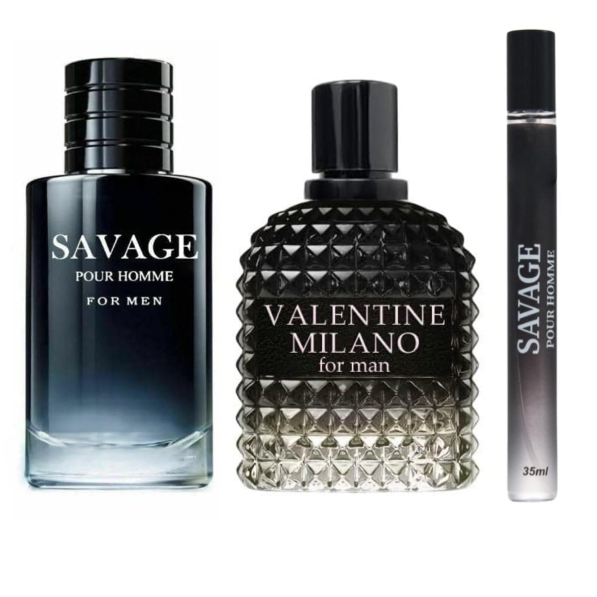 Savage and Valentine Milano Cologne for Men - Eau De Toilette Natural Spray, 3.4 Fl Oz Each, Pack of 3 Combo Set - SHOWLU FASHION STORE
