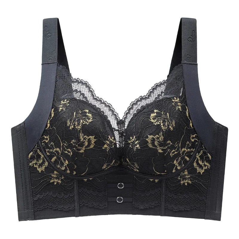 Sexy Lace Large Size Female Underwear Gathering Comfortable Anti - Expansion No Rims Bra CD Cup Wide Strap Lace Sexy Women Bras - SHOWLU FASHION STORE