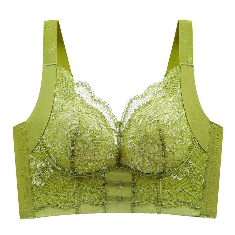 Sexy Lace Large Size Female Underwear Gathering Comfortable Anti - Expansion No Rims Bra CD Cup Wide Strap Lace Sexy Women Bras - SHOWLU FASHION STORE