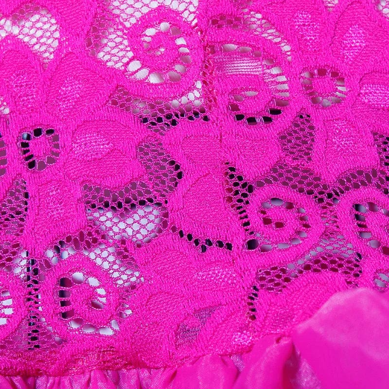 Sexy Pink Lace Party Dress Night Club Bodycon Mermaid Full Sleeve High Waisted Elegant Evening Dinner Vestidos Mujer Dresses Hot - SHOWLU FASHION STORE