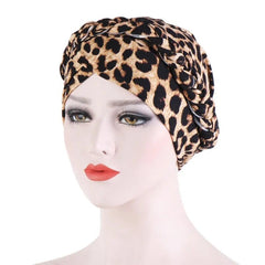  Showlu Fashion Store 30 / China Head Scarf for muslim women Two-color cotton braid turban bonnet hijab Caps Inner hijabs femme musulman arab wrap turbantes
