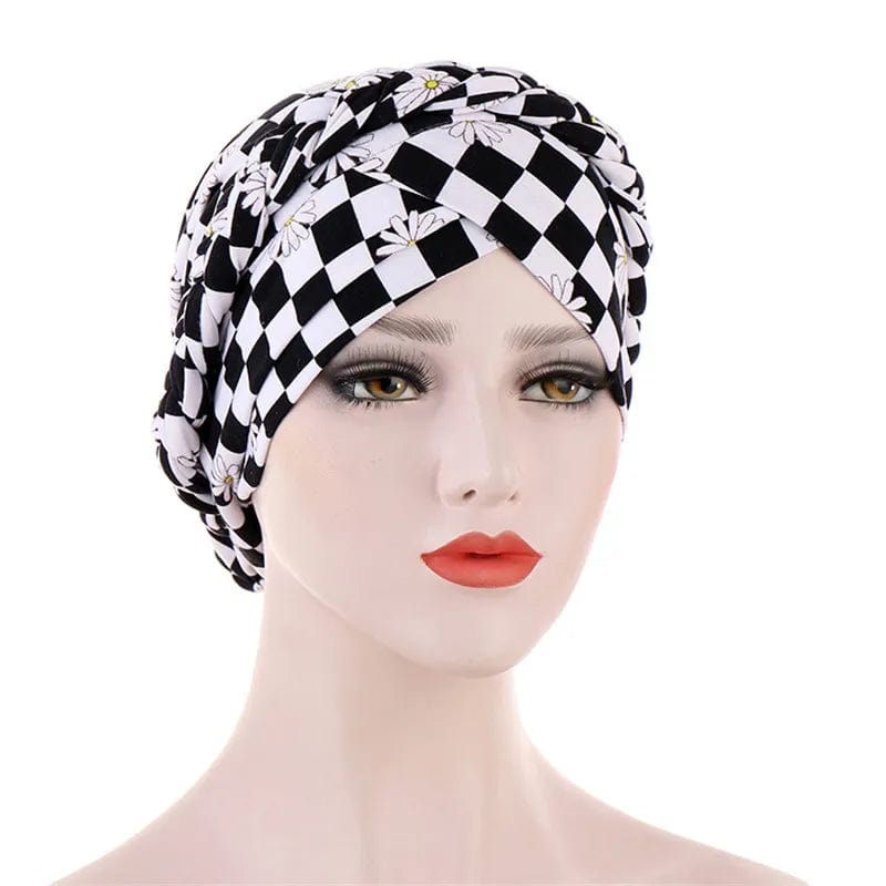  Showlu Fashion Store 41 / China Head Scarf for muslim women Two-color cotton braid turban bonnet hijab Caps Inner hijabs femme musulman arab wrap turbantes