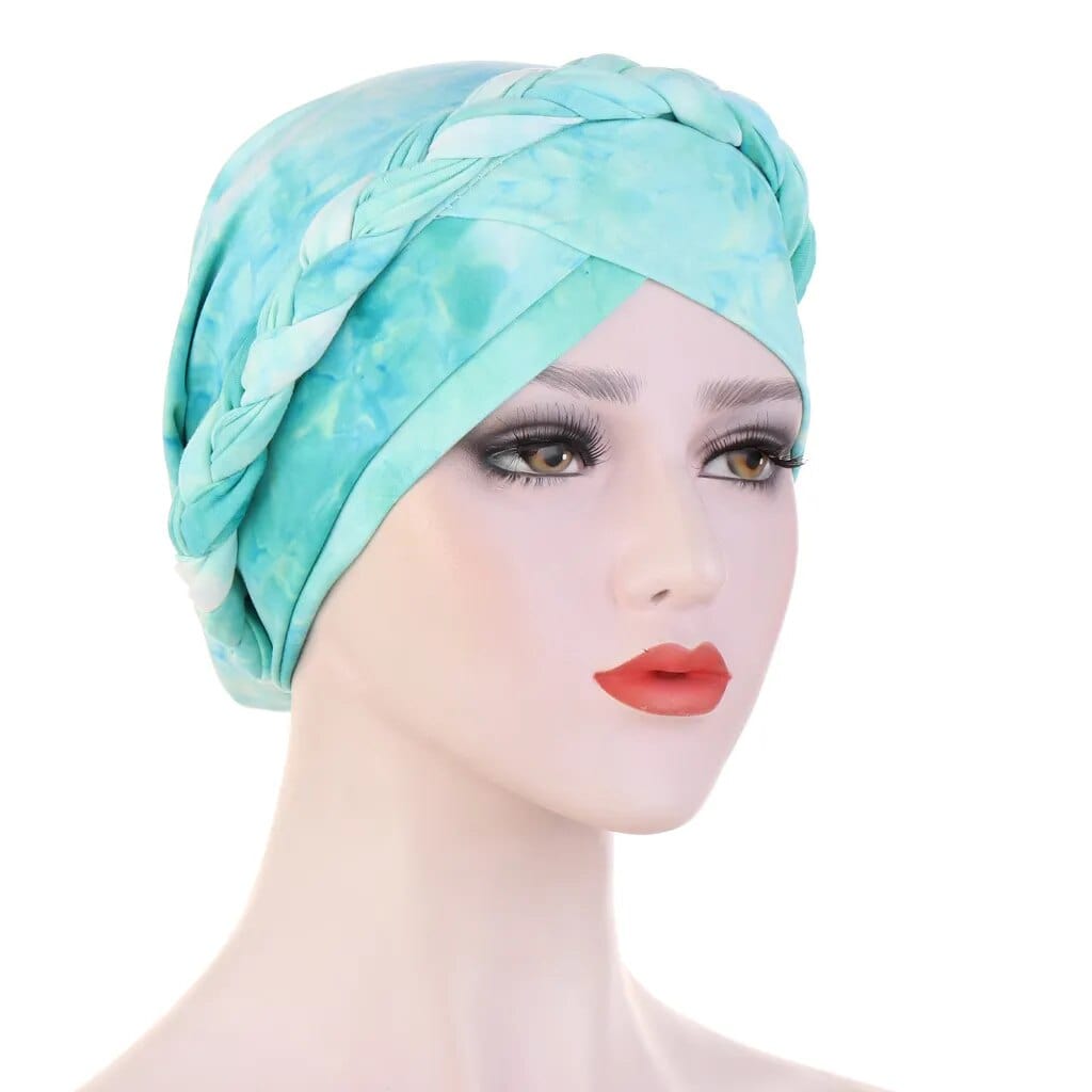 Showlu Fashion Store 69 / China Head Scarf for muslim women Two-color cotton braid turban bonnet hijab Caps Inner hijabs femme musulman arab wrap turbantes