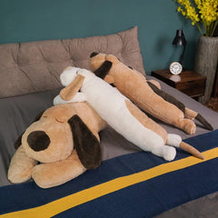 SHOWLU FASHION STORE Soft Kawaii Dog Plush Pillow Doll Stuffed Pet Doll Baby Sleep Long Pillow Accompany Gift for Girlfriend Kid