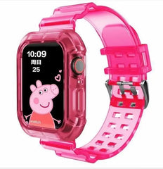 Showlu Fashion Store 0 China / pink / 38-40-41 MM silicone Strap for Apple Watch 8 Band 45MM 41 42 mm 40 44 38mm Transparent Correa Sport loop wrist Iwatch Series 8 7 6 se 5 4 3